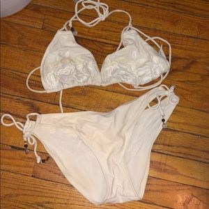 Bikini with embroidered design